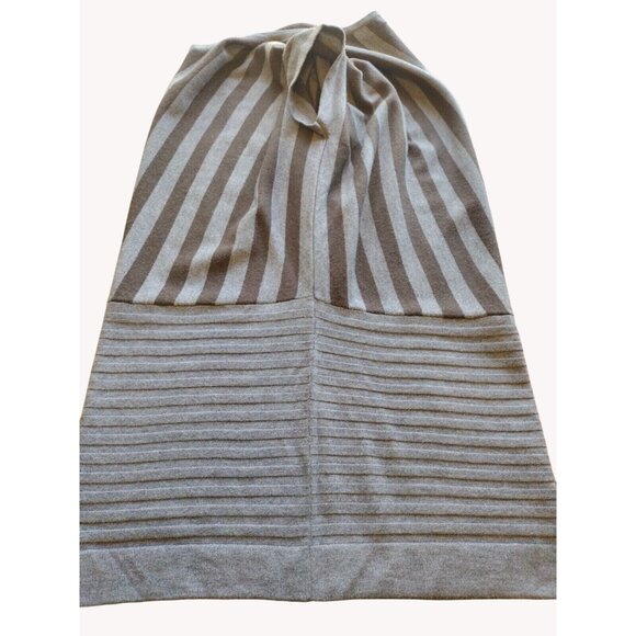 Elio Sweater Women's XL Cashmere Blend Tunic Short Sleeve Striped - Picture 13 of 13